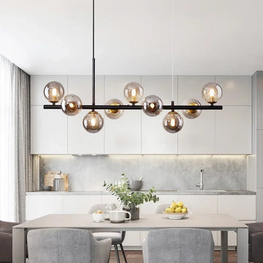 Glass Ball Pendant Chandelier – Contemporary Pendant Lighting for Dining Rooms